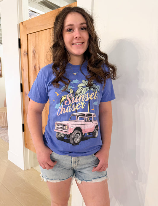 Sunset Chaser Bronco Graphic Tee