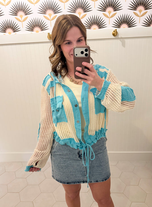 Electric Oasis Hooded Top