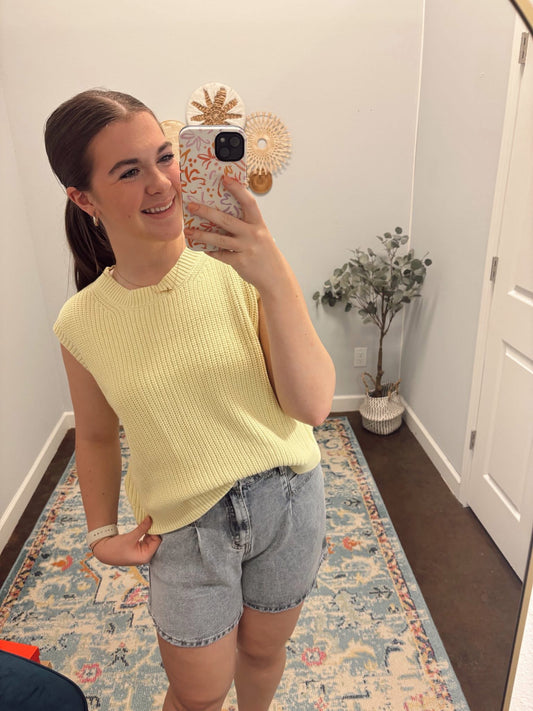 Minimalist Day Shorts, Denim