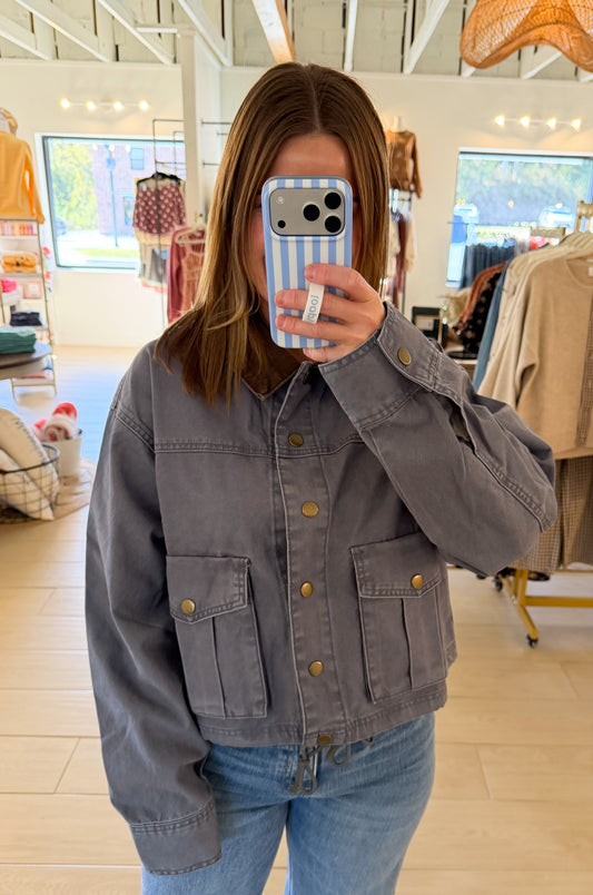 Utility Jacket, Denim Blue