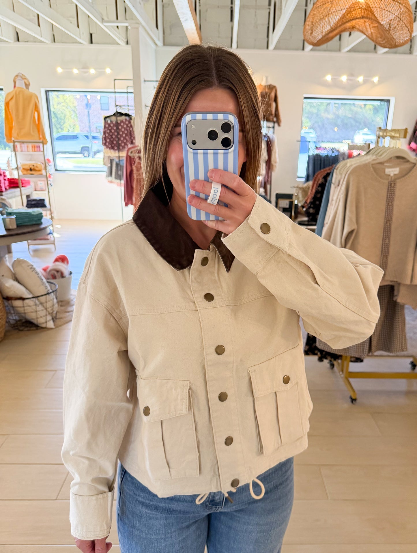 Utility Jacket, Beige