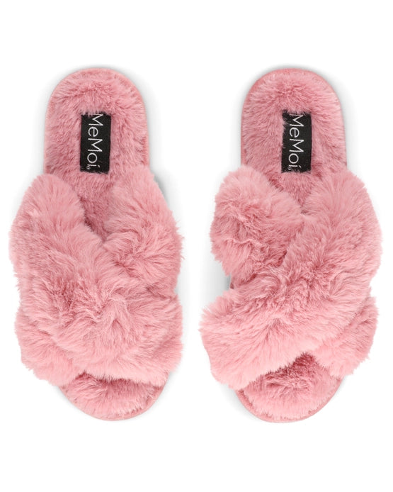 Beverly Faux Fur Open Toe Plush Slipper, Multiple