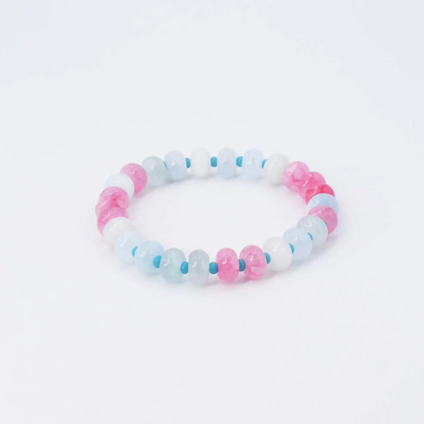 Coral Beaded Bracelet