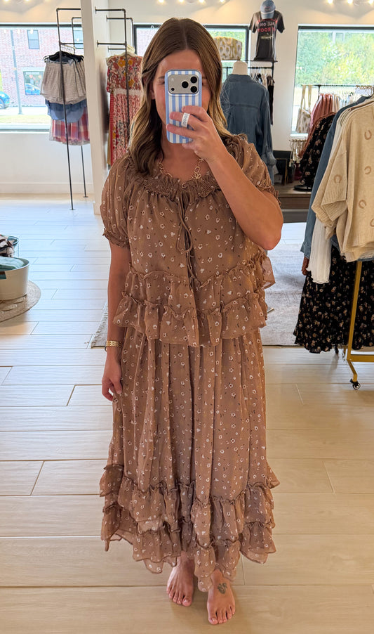 Autumn Bloom Tiered Skirt