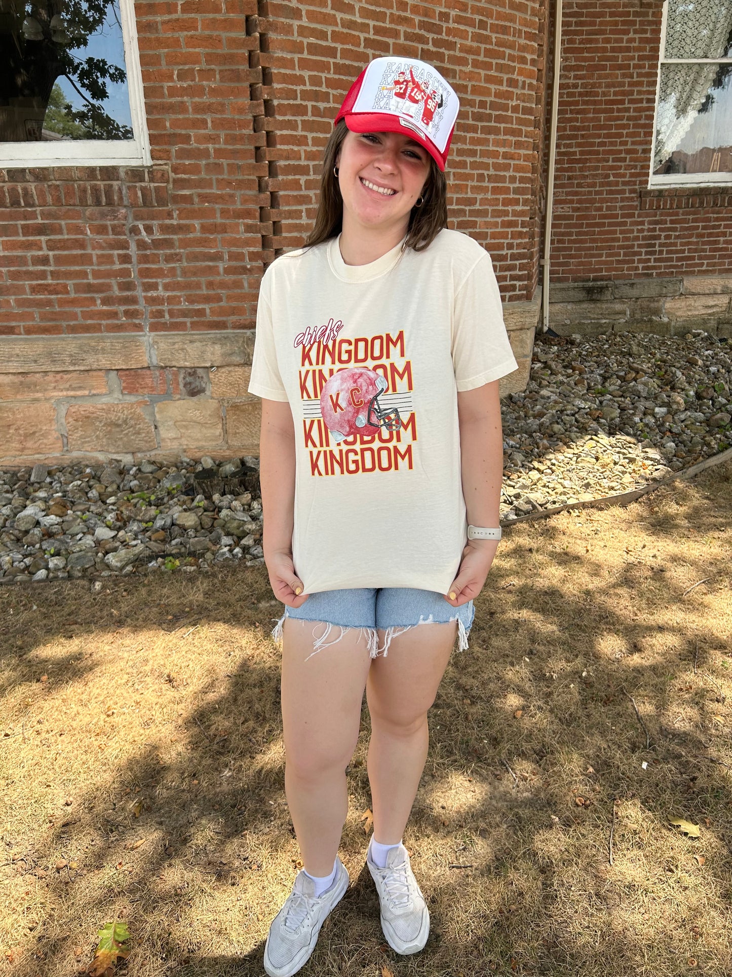 Chiefs Kingdom Repeat Ivory Tee