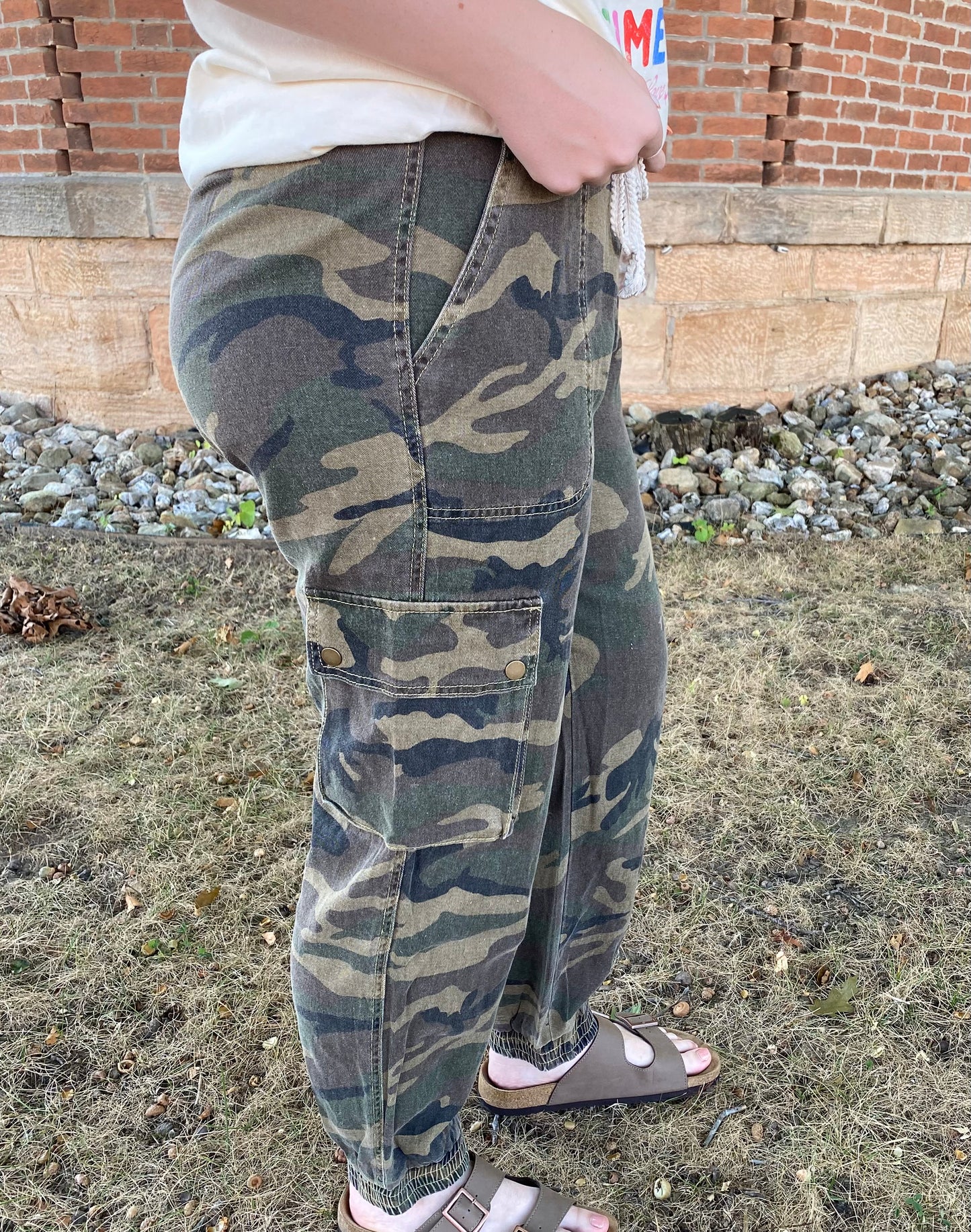 Camo Jogger Pants, Olive