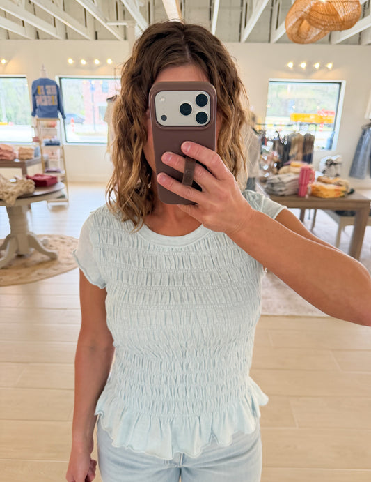Seabreeze Smocked Top