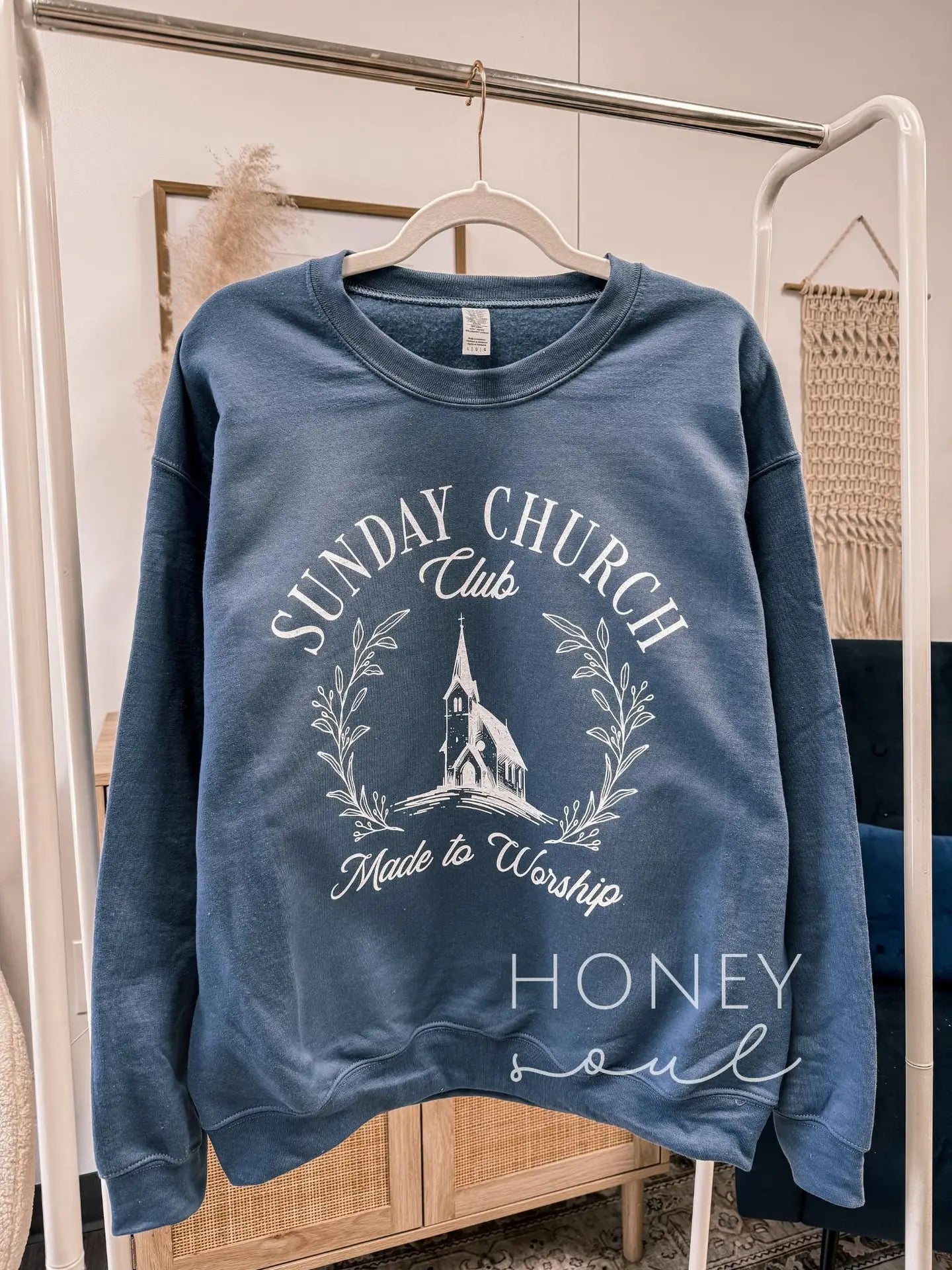 Embroidered Sunday Morning Club Sweatshirt