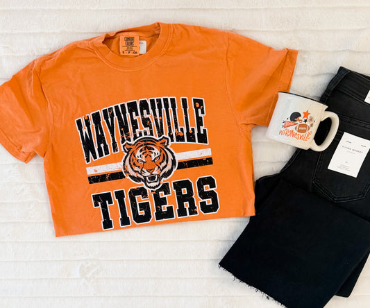 Tigers Block Tee, Orange