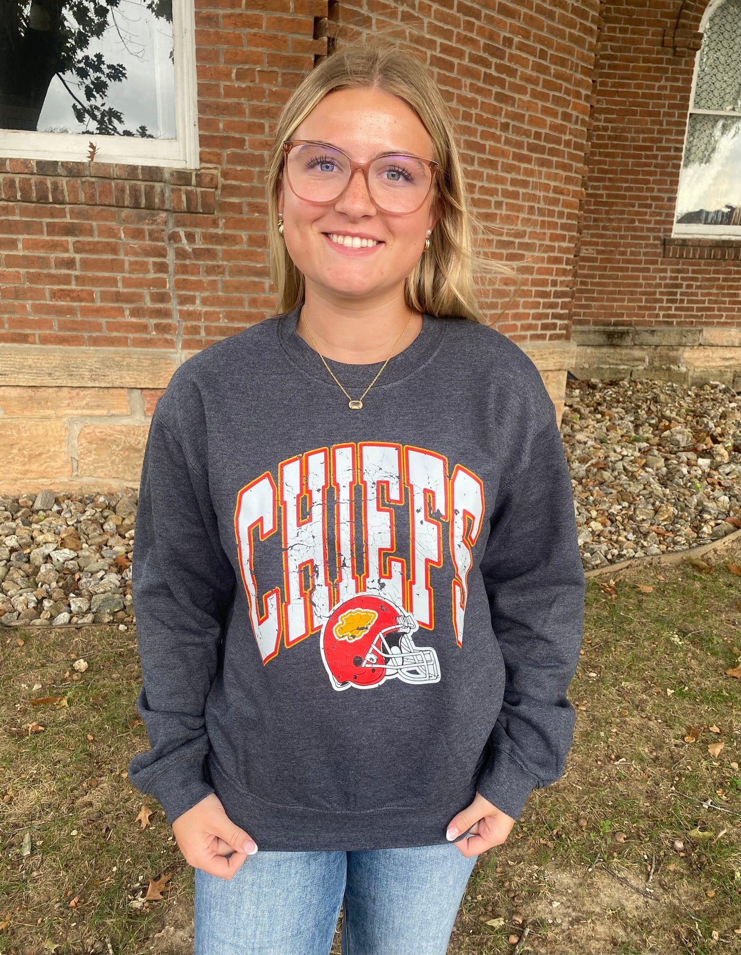 Chiefs Oversized Font Crewneck