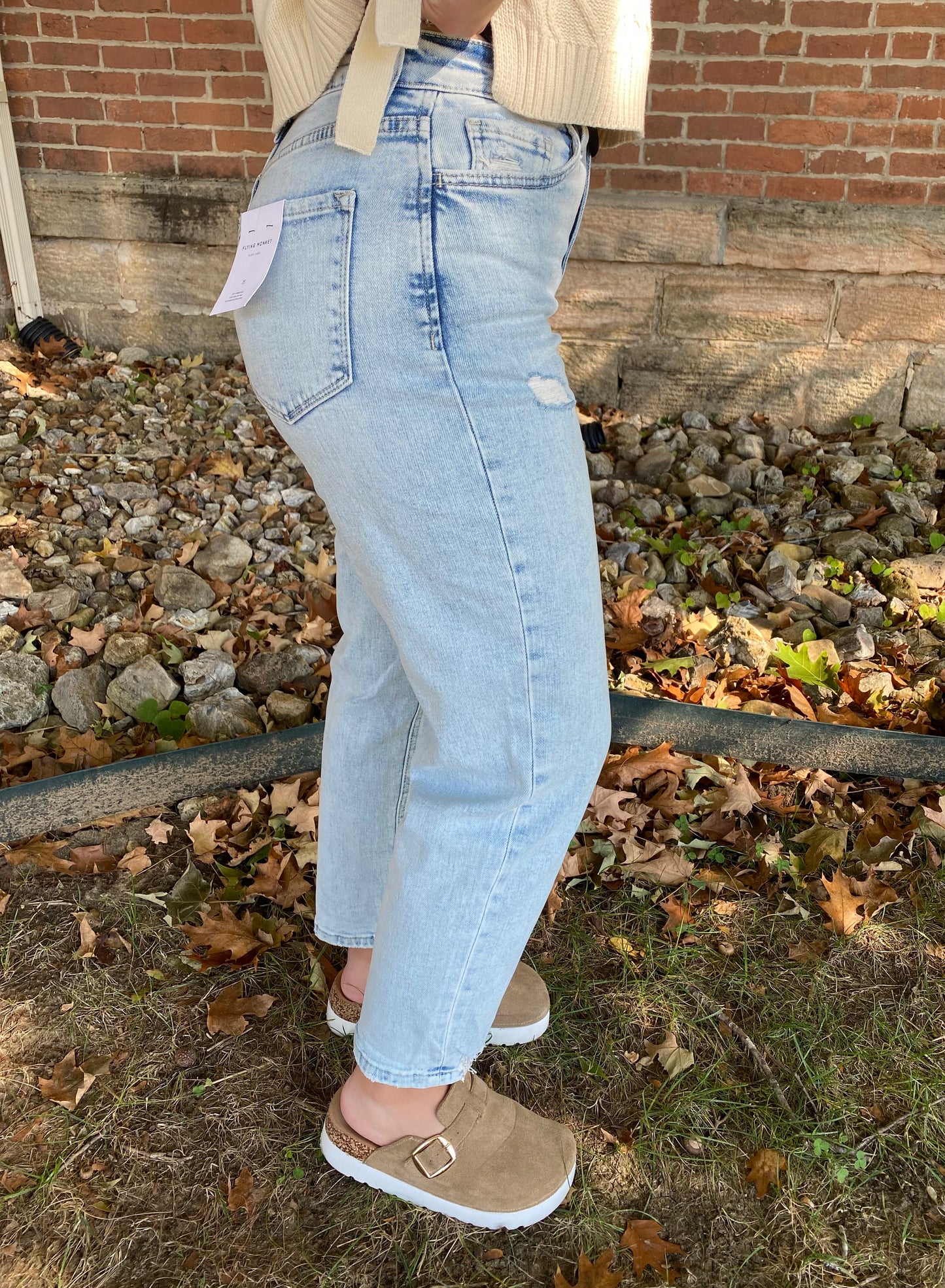Flying Monkey Super High Rise Barrel Leg Jeans