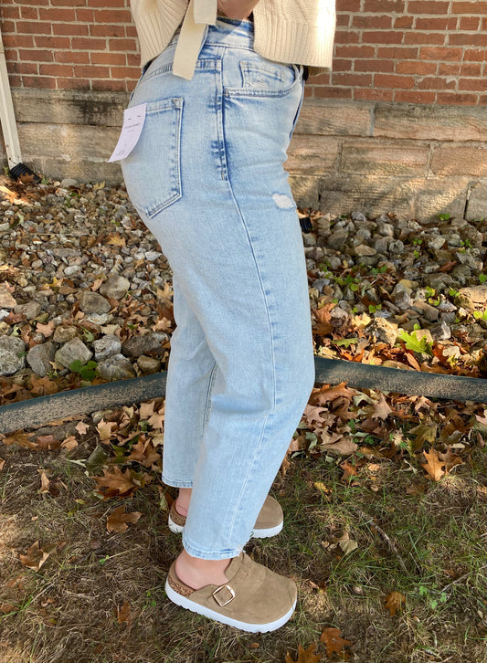 Flying Monkey Super High Rise Barrel Leg Jeans