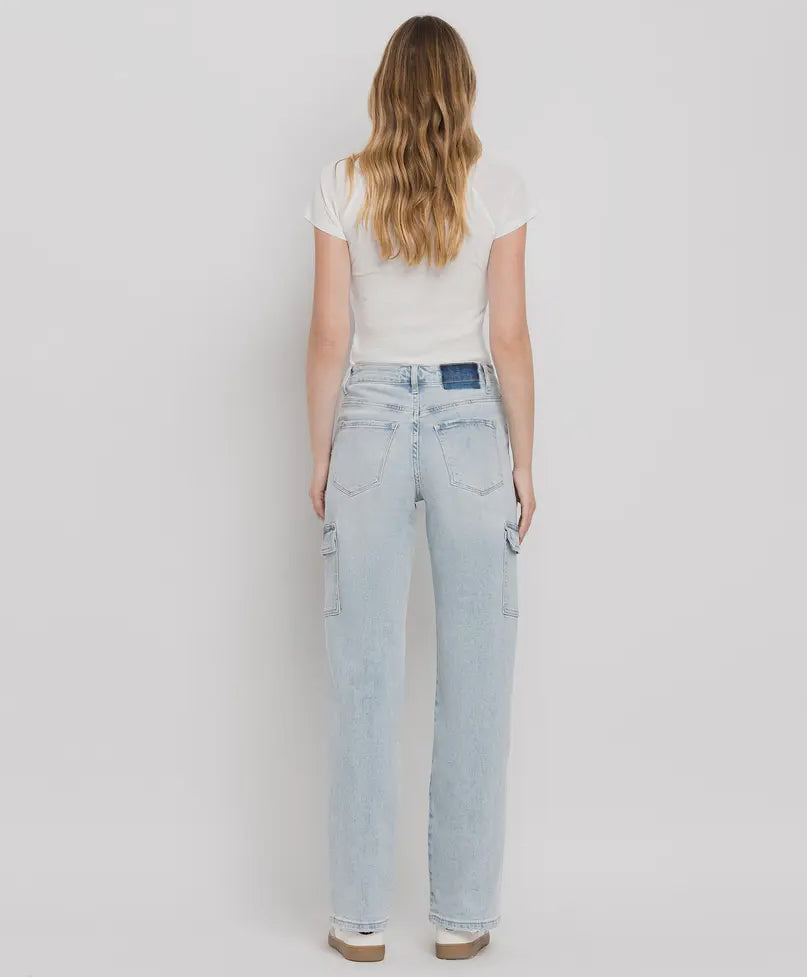 Vervet 90’s Vintage Cargo Super High Rise Jeans