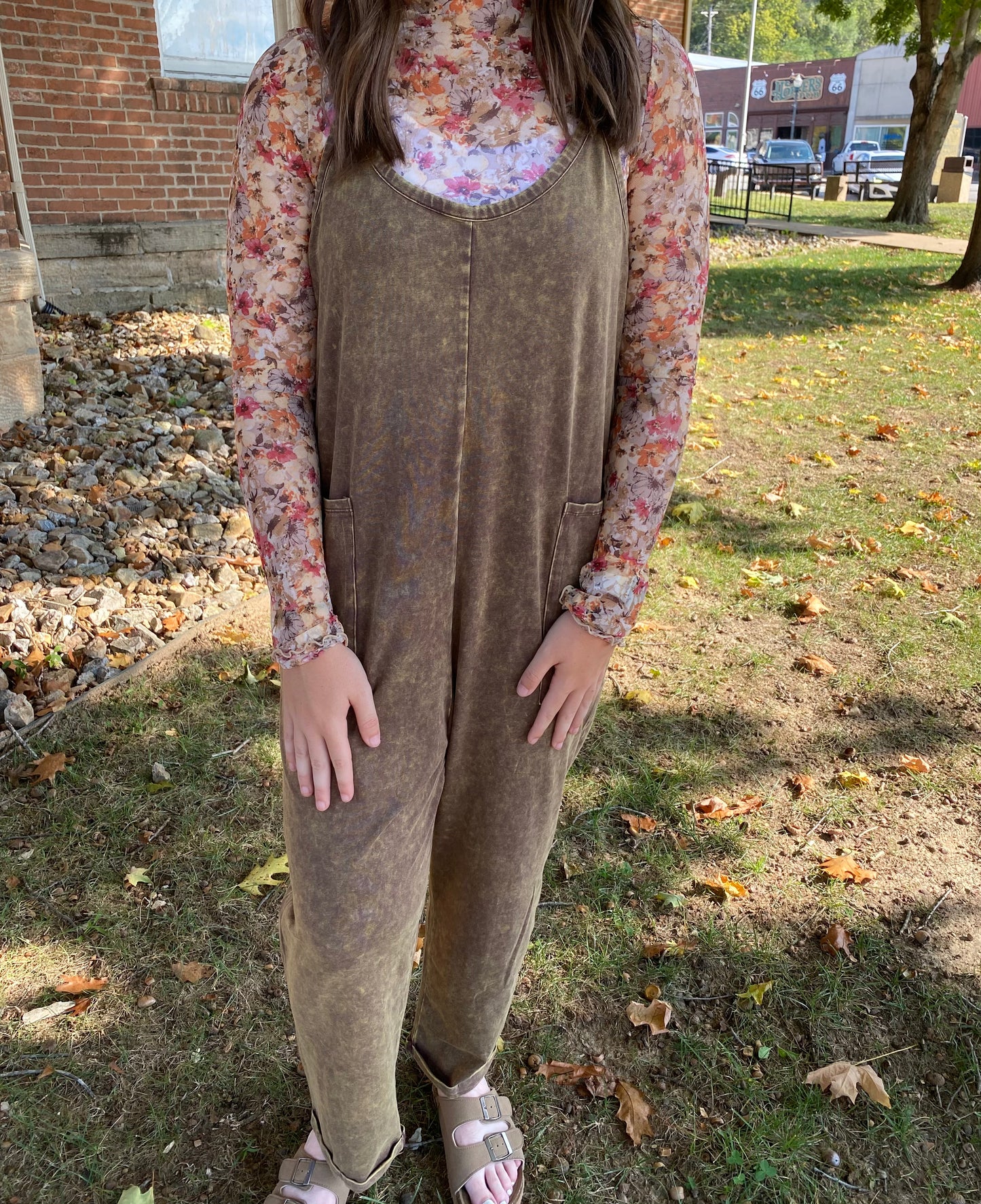 Washed Overalls, Mahogany