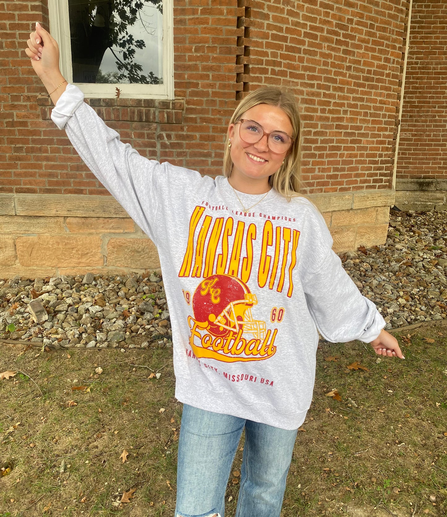 90’s Kansas City Champs Oversized Sweatshirt