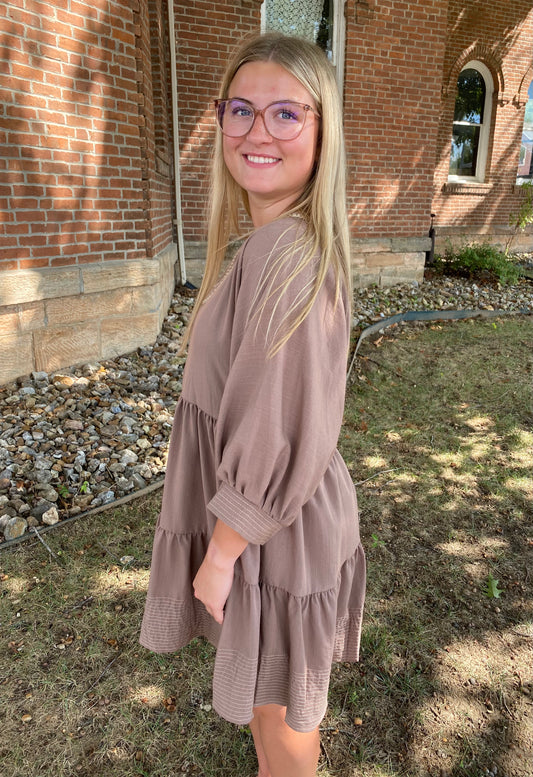 Mocha Meadow Dress