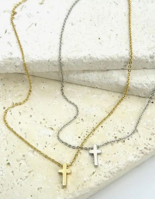 Classic Mini Cross Necklace