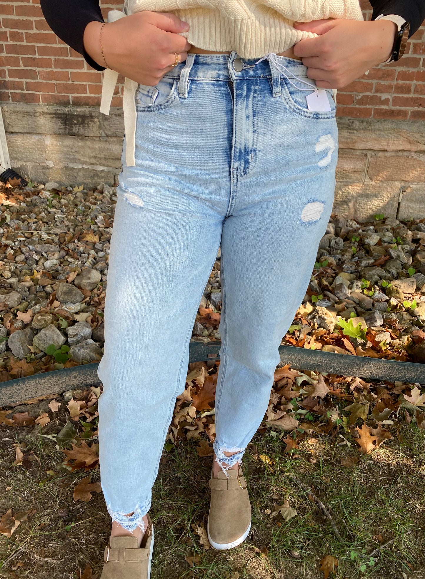 Flying Monkey Super High Rise Barrel Leg Jeans