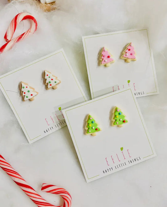 Christmas Tree Sugar Cookie Studs