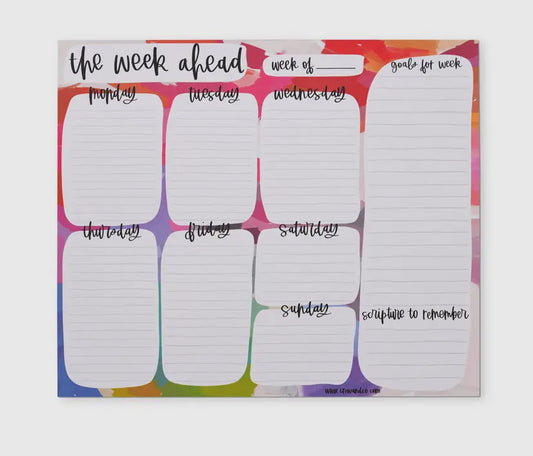 Weekly Planner Notepad