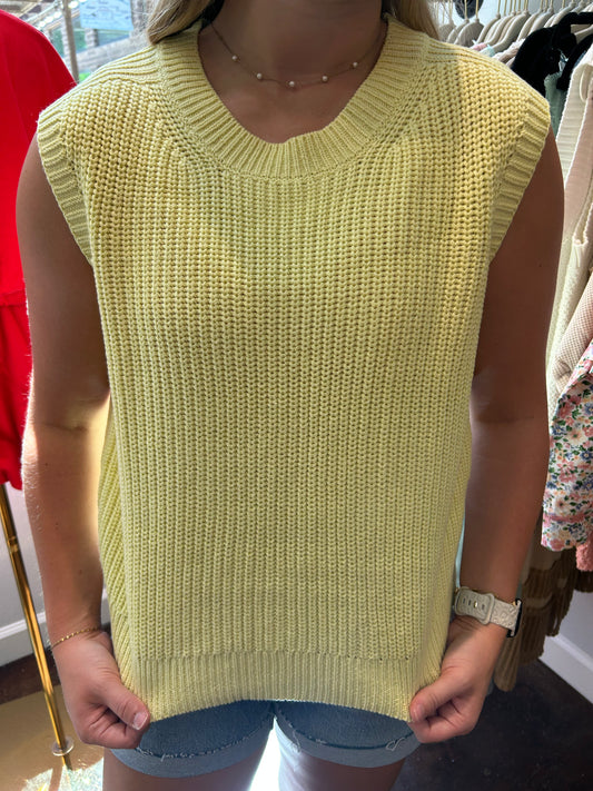Knit Sweater Vest, Daisy