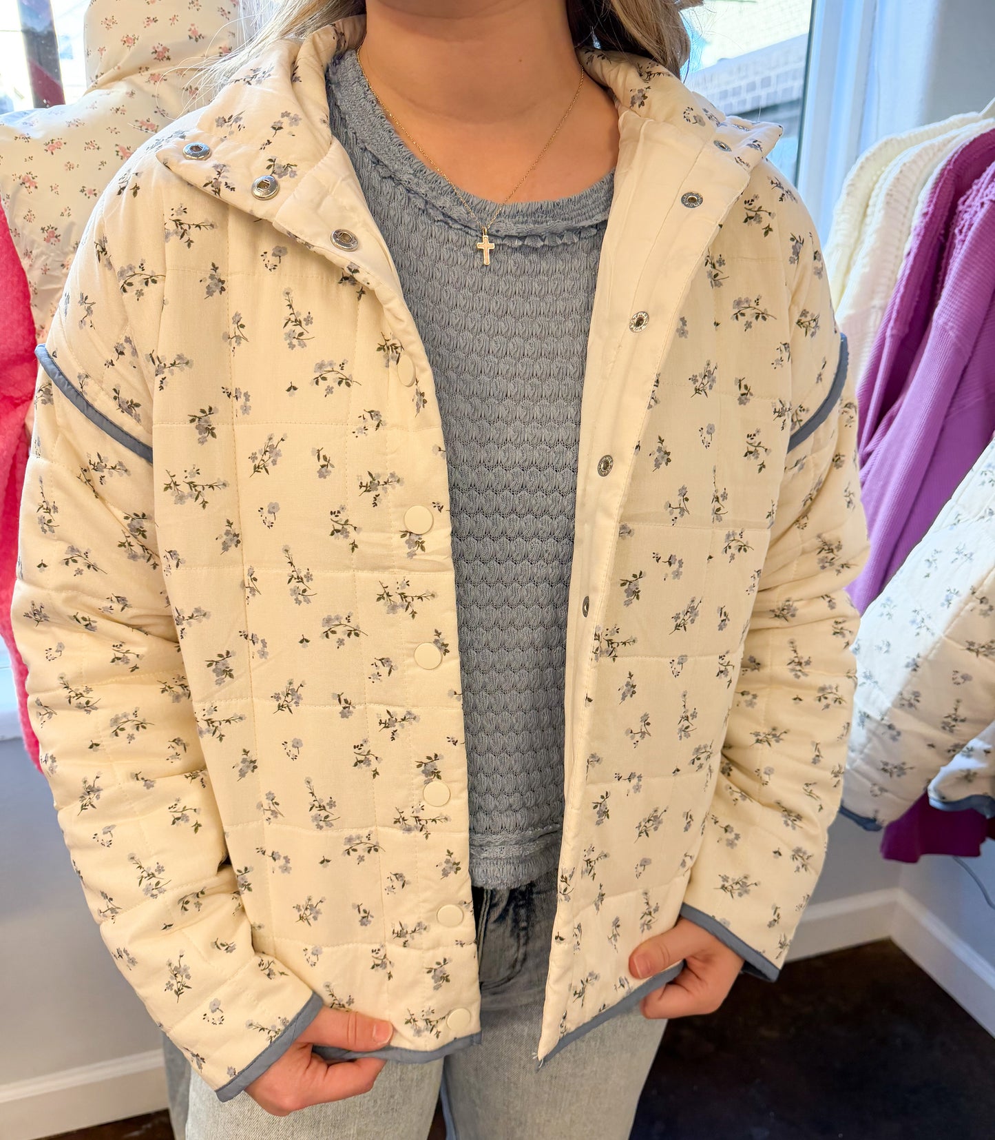 Floral Quilted Jacket
