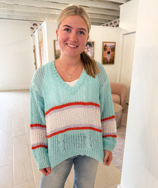 Saltwater Breeze Knit Top