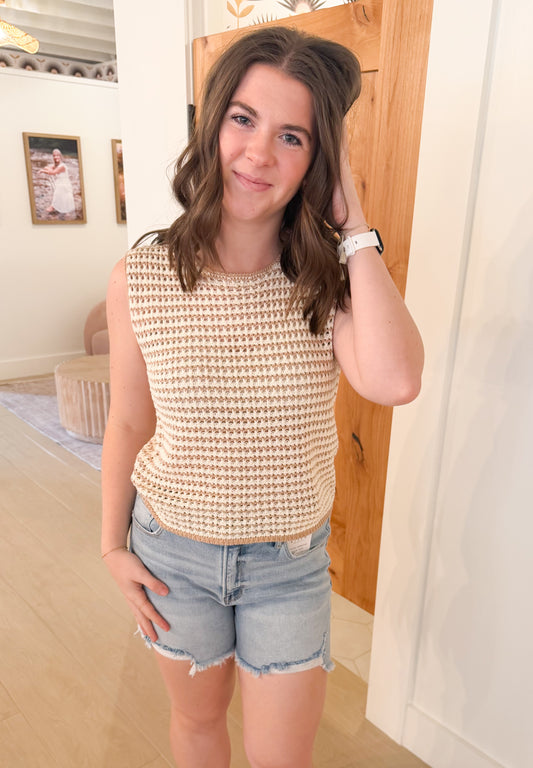 Sandstone Knit Tank