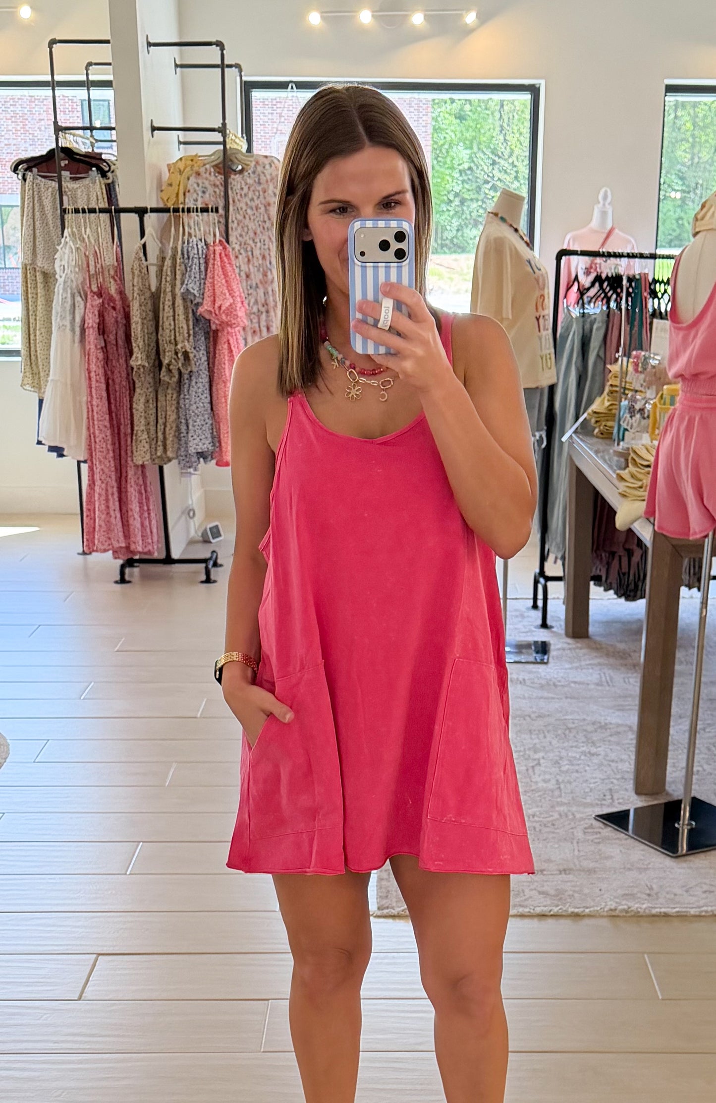 Easy Does It Active Dress, Pink
