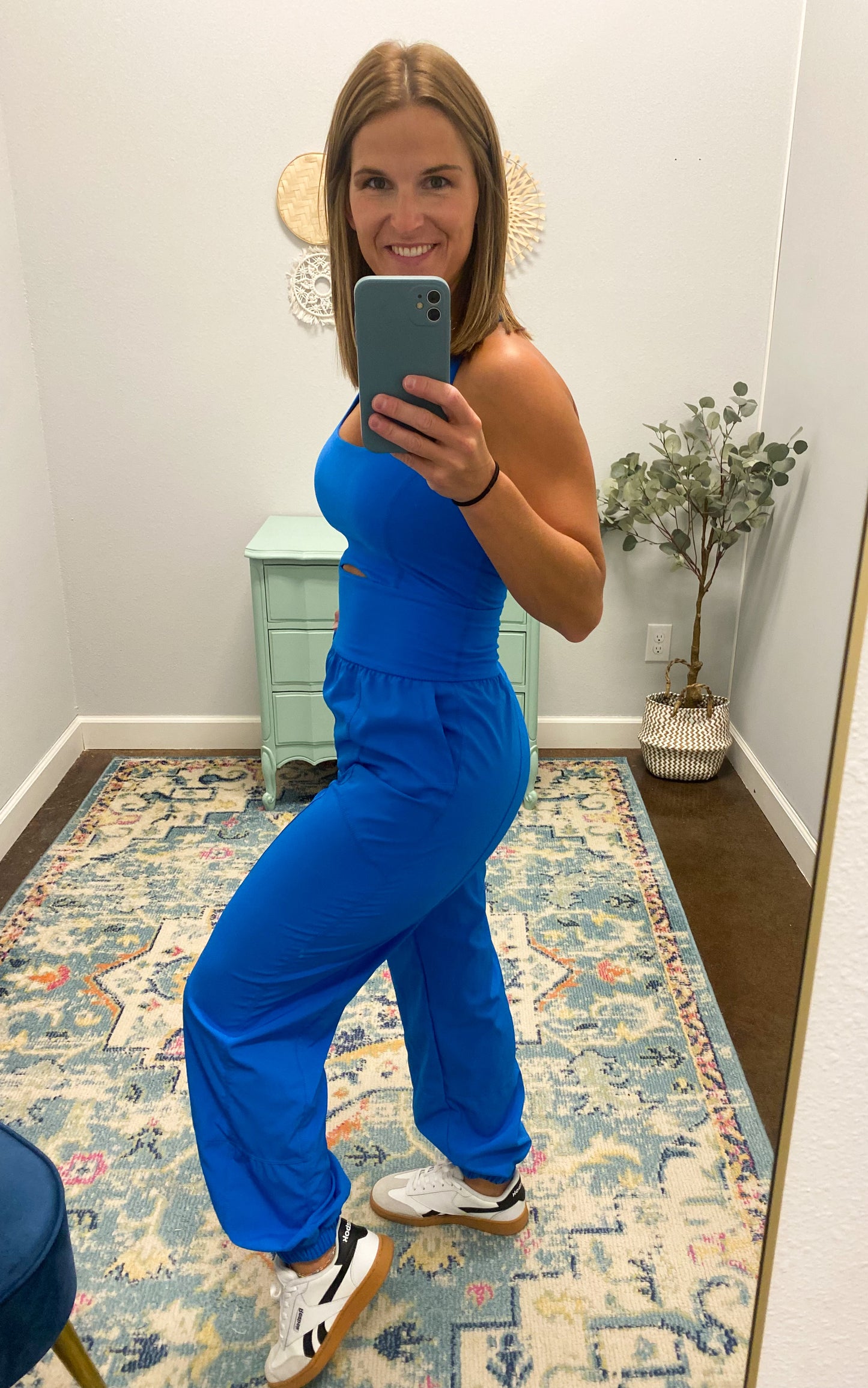 Active Jogger Onesie, Sonic Blue