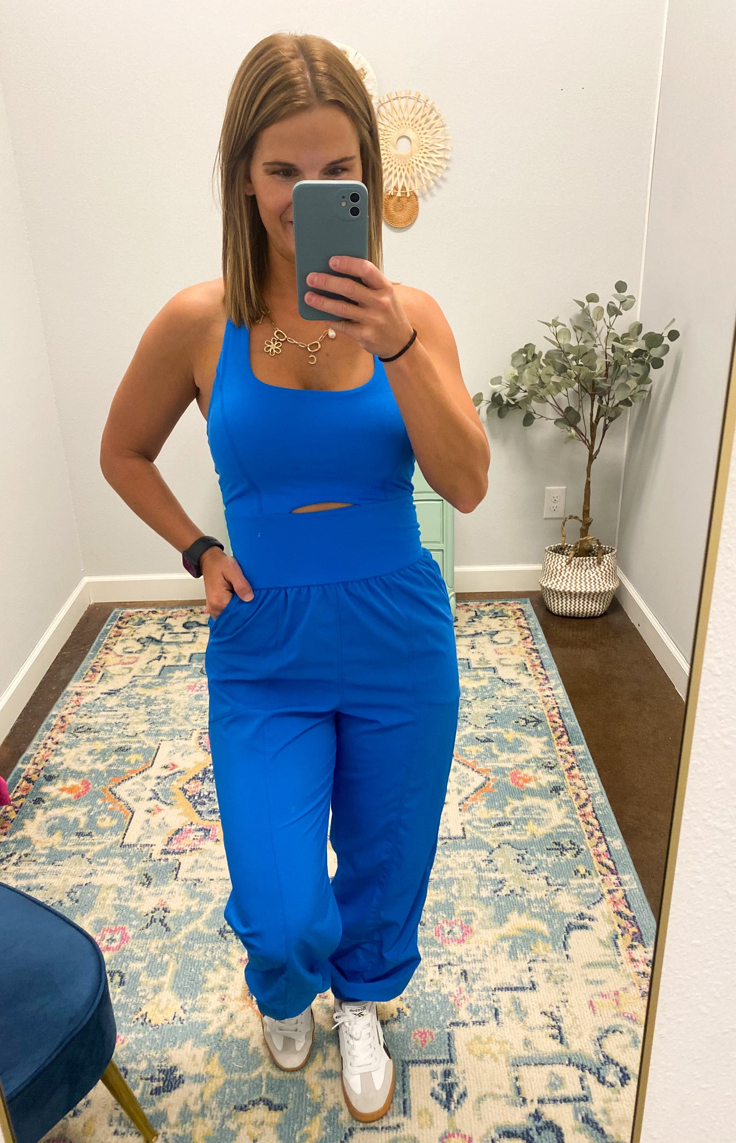 Active Jogger Onesie, Sonic Blue