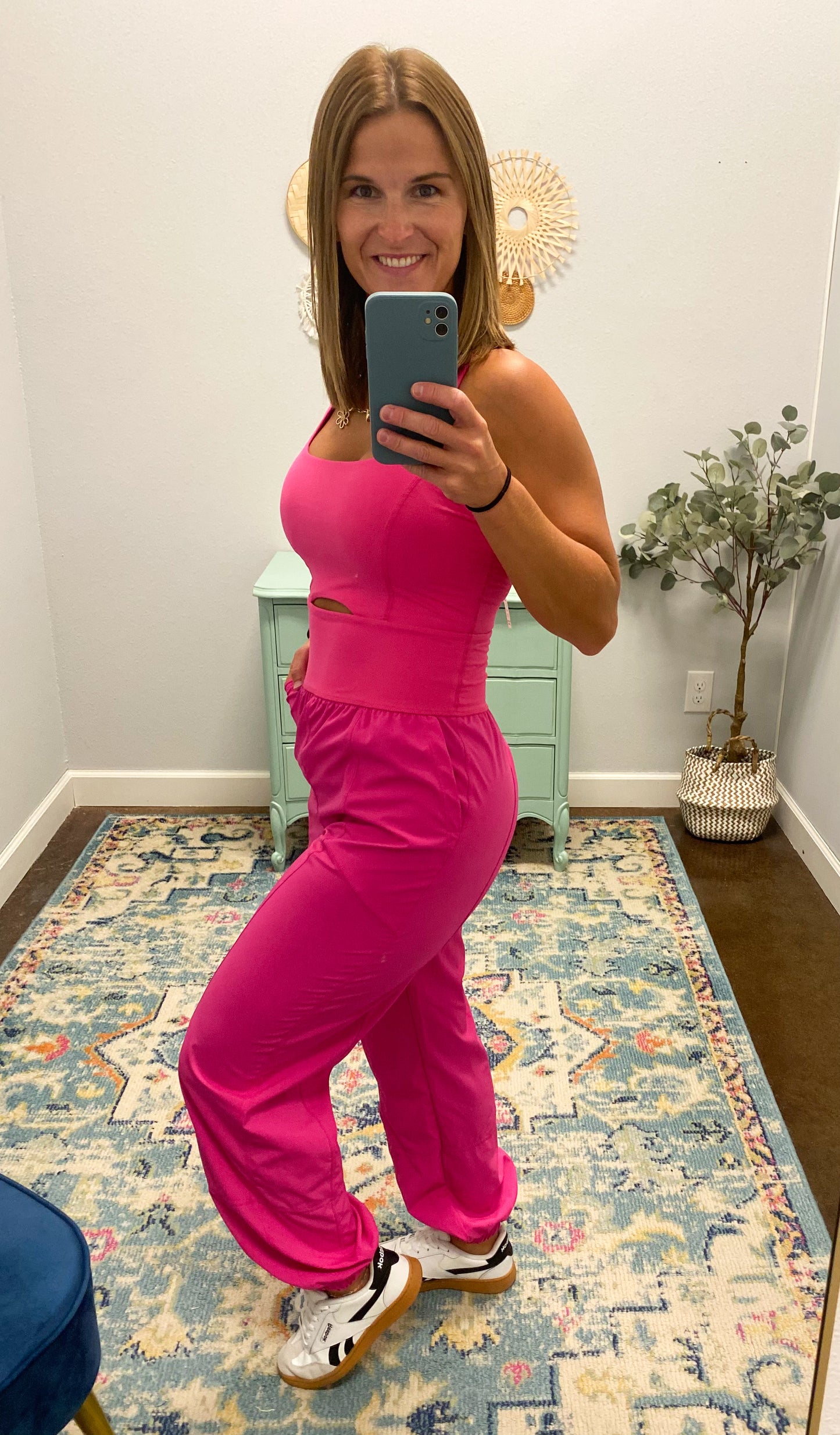 Active Jogger Onesie, Pink