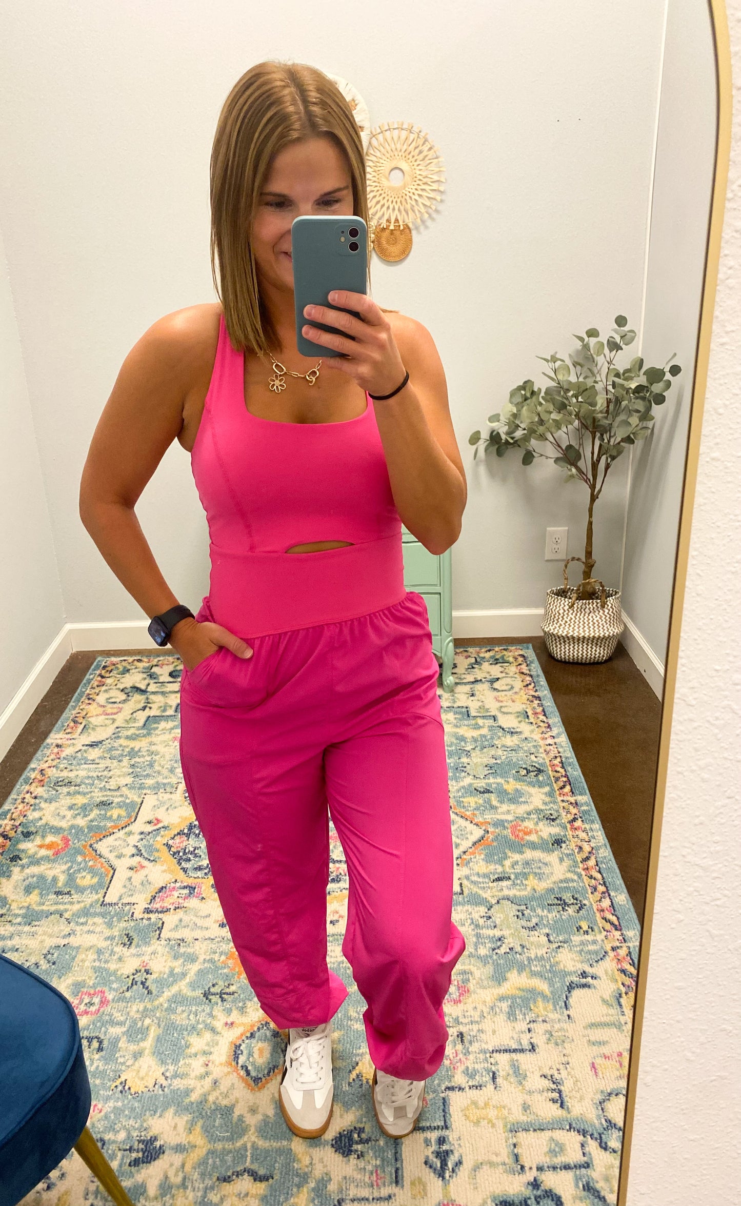 Active Jogger Onesie, Pink