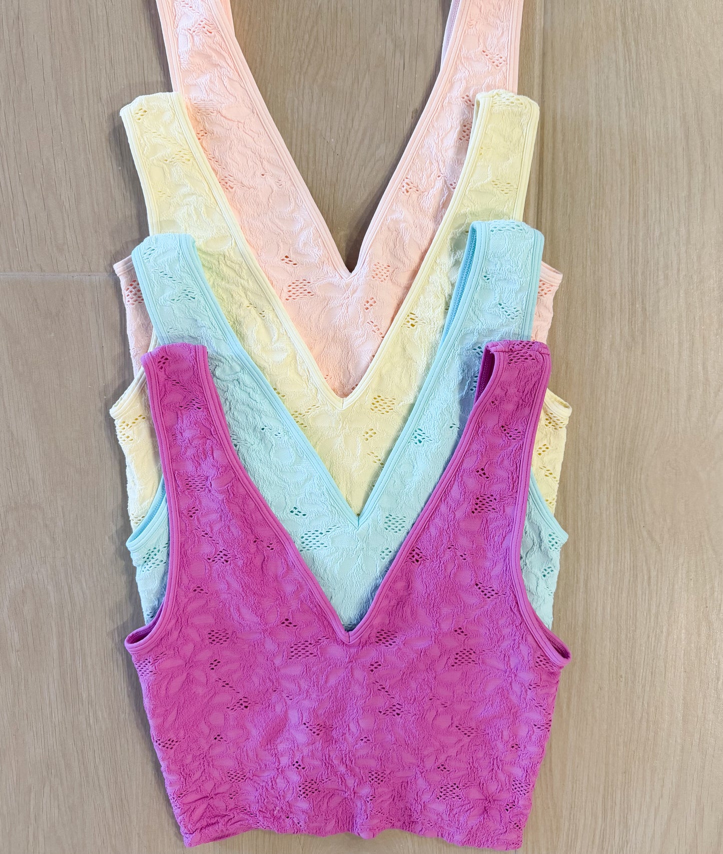 Lace V Neck Tank Top