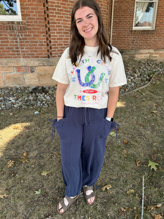 Vintage Gauze Jogger Pants,