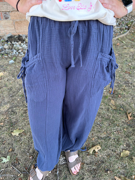 Vintage Gauze Jogger Pants,