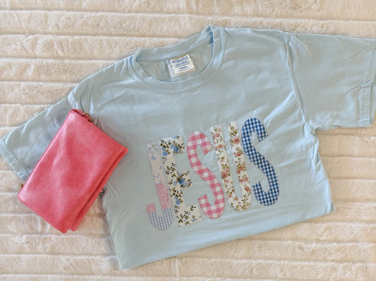 Cottage Jesus Embroidered Tee