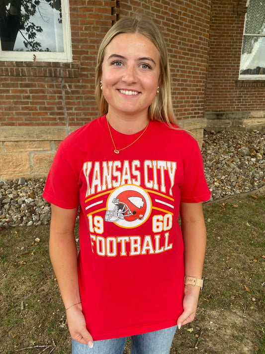 Retro Kansas City Football 1960 Helmet Tee