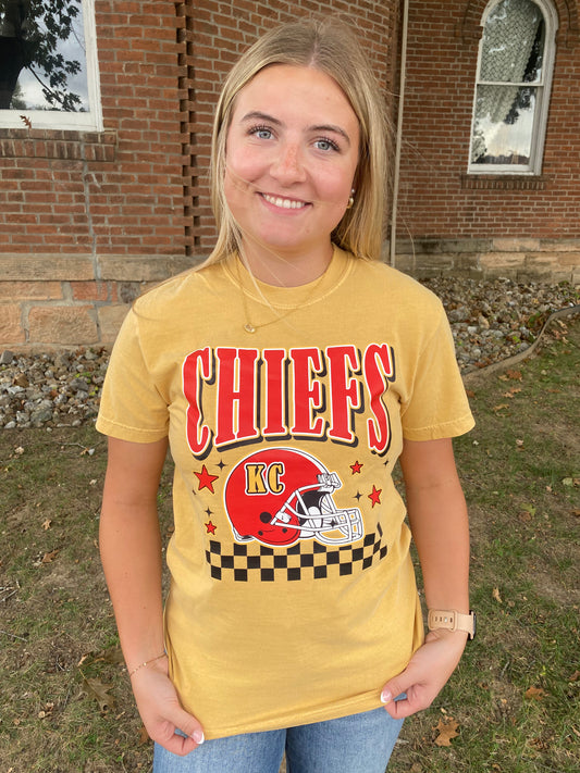 Chiefs Check Stars Tee