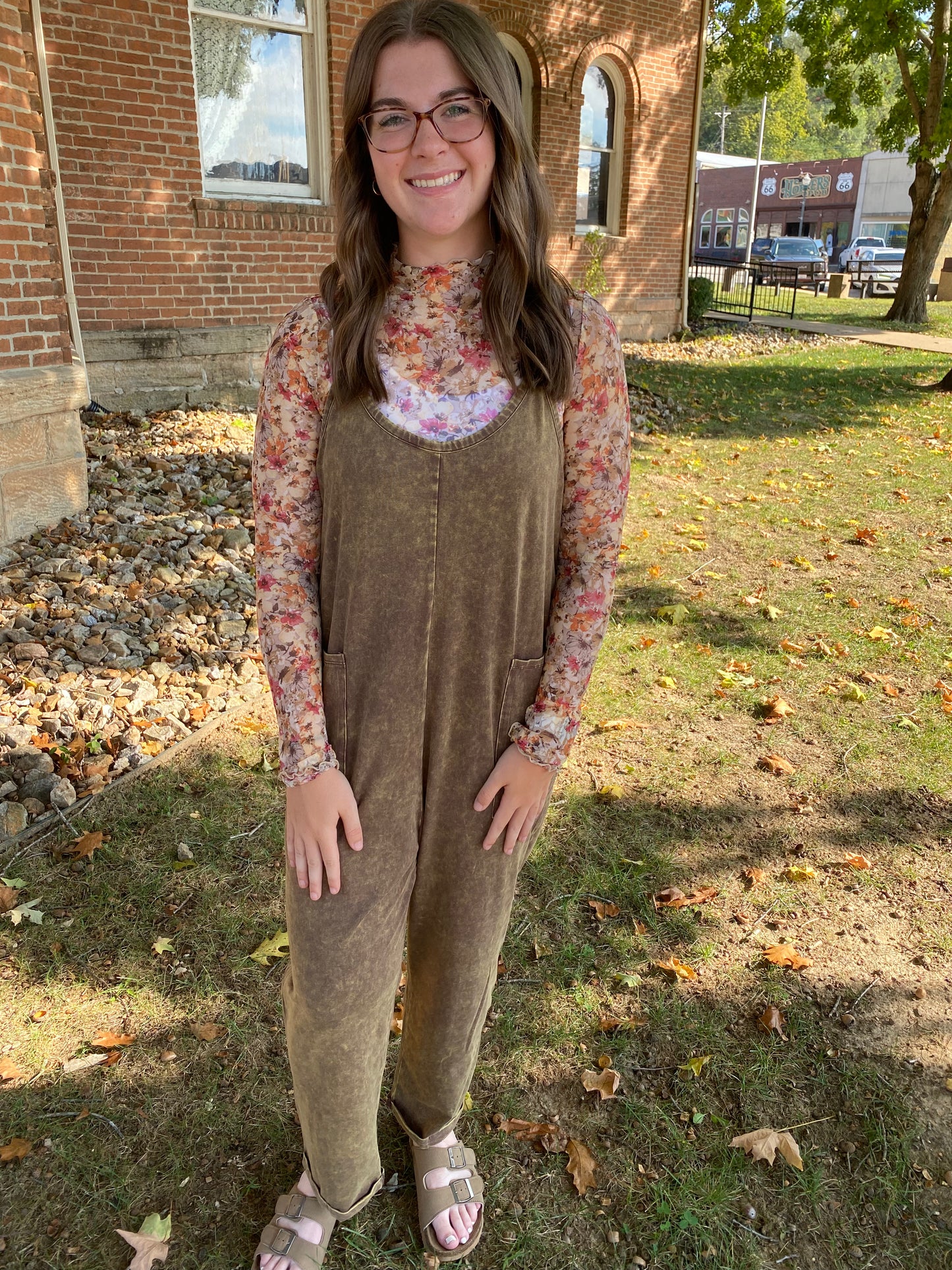 Washed Overalls, Mahogany
