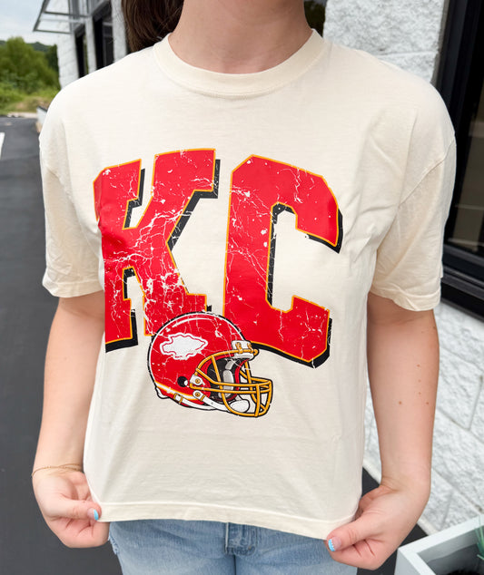 KC Chiefs Crop Tee