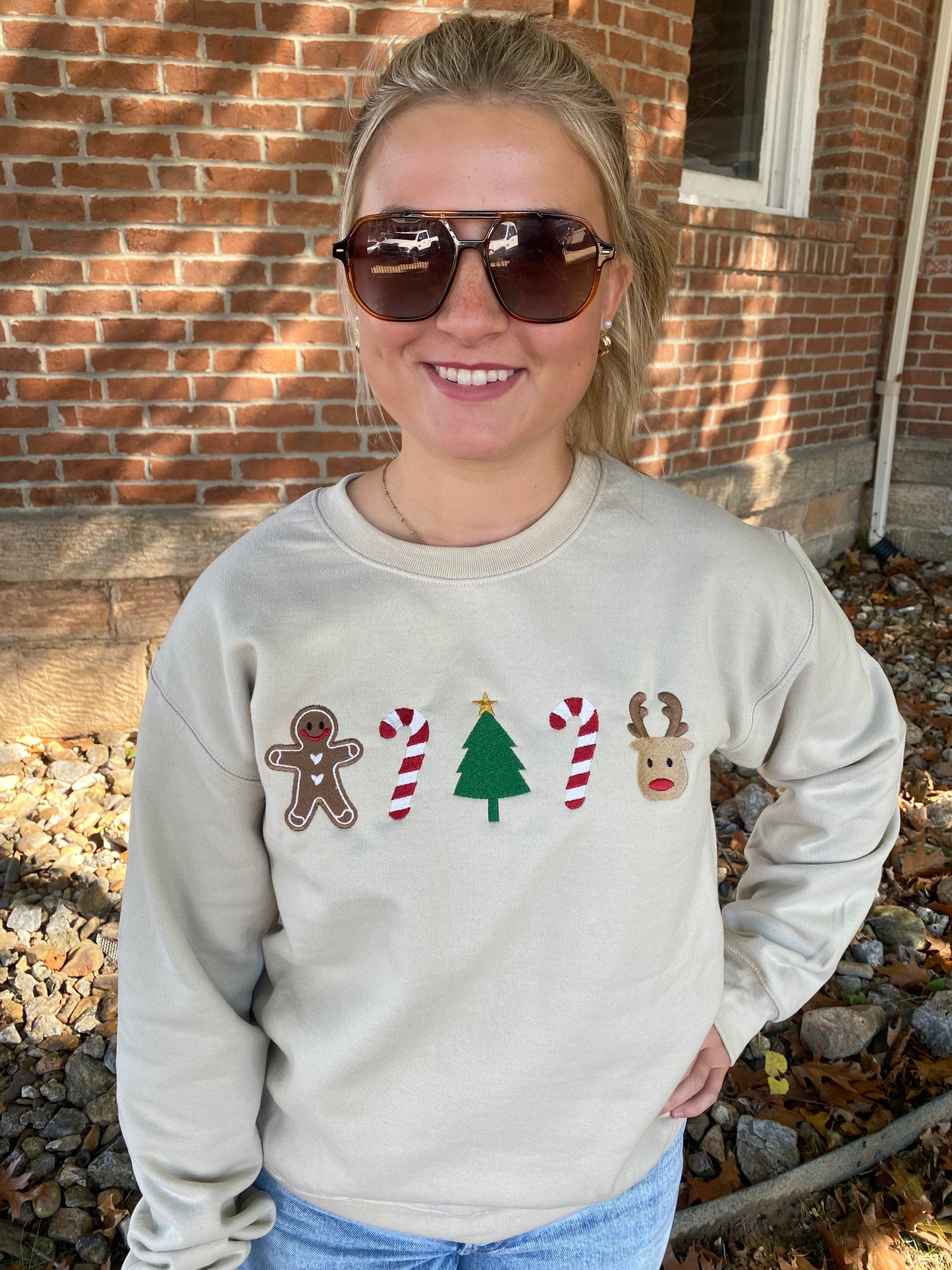 Everything Christmas Embroidered Sweatshirt