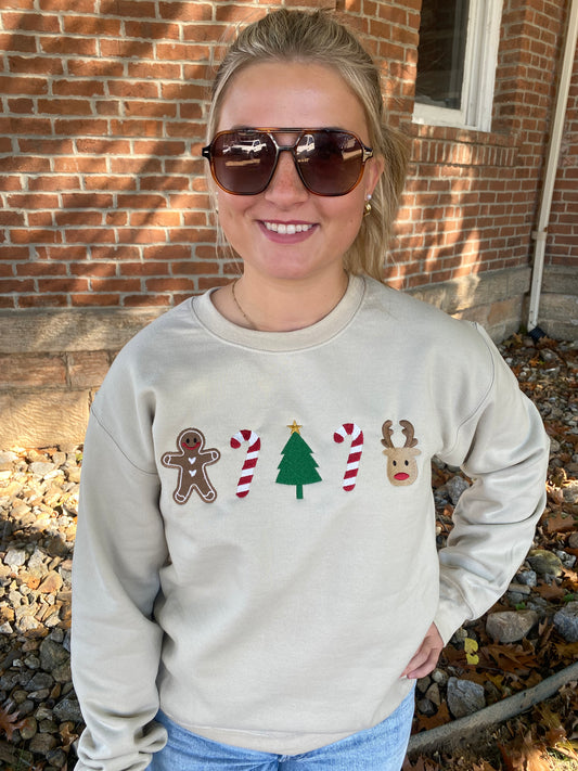 Everything Christmas Embroidered Sweatshirt