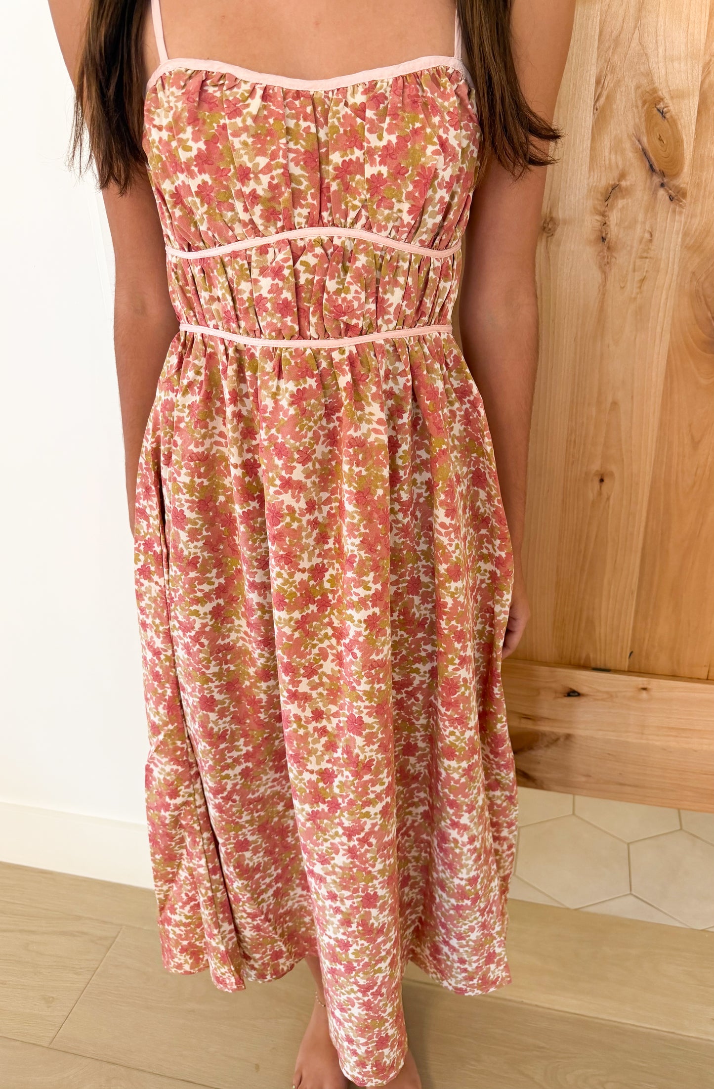 Autumn Bloom Midi Dress