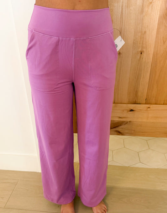 Venice Flow High-Waist Pant, Mulberry