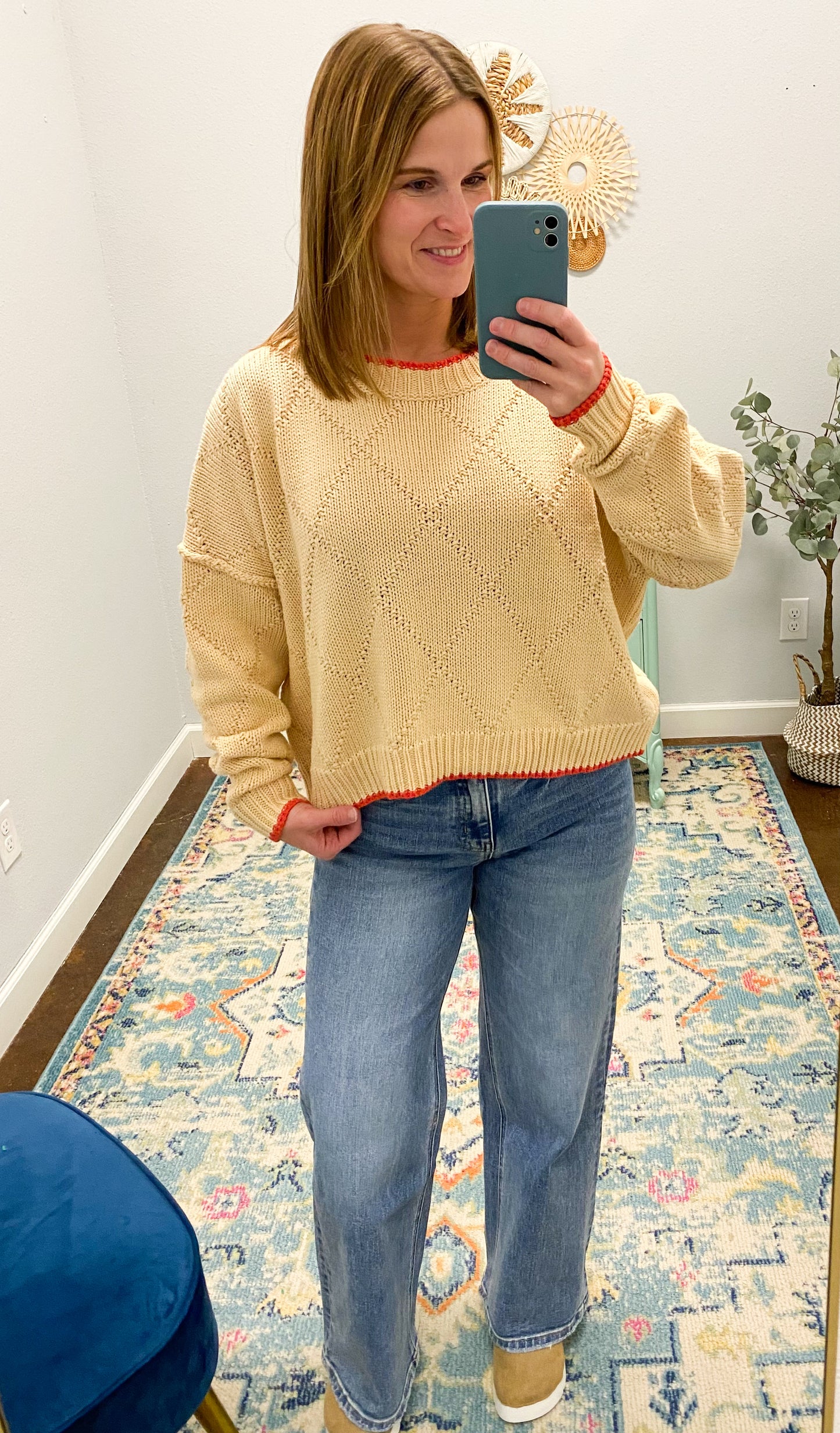 Diamond Knit Sweater