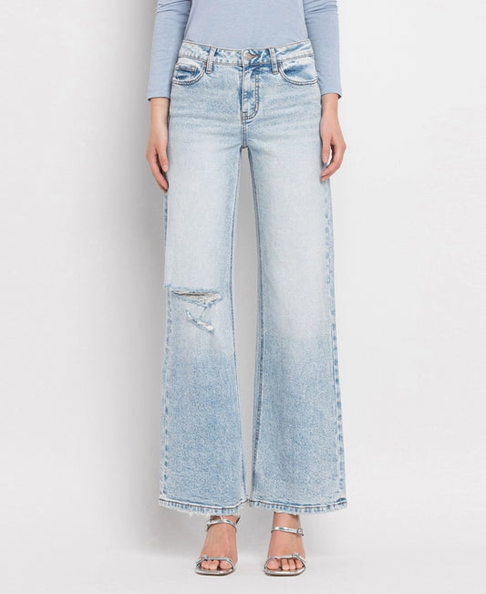 Lovervet Tummy Control Super High Rise Wide Leg Jeans