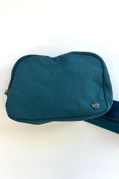 Madison Crossbody Belt Bag, Dark Cyan