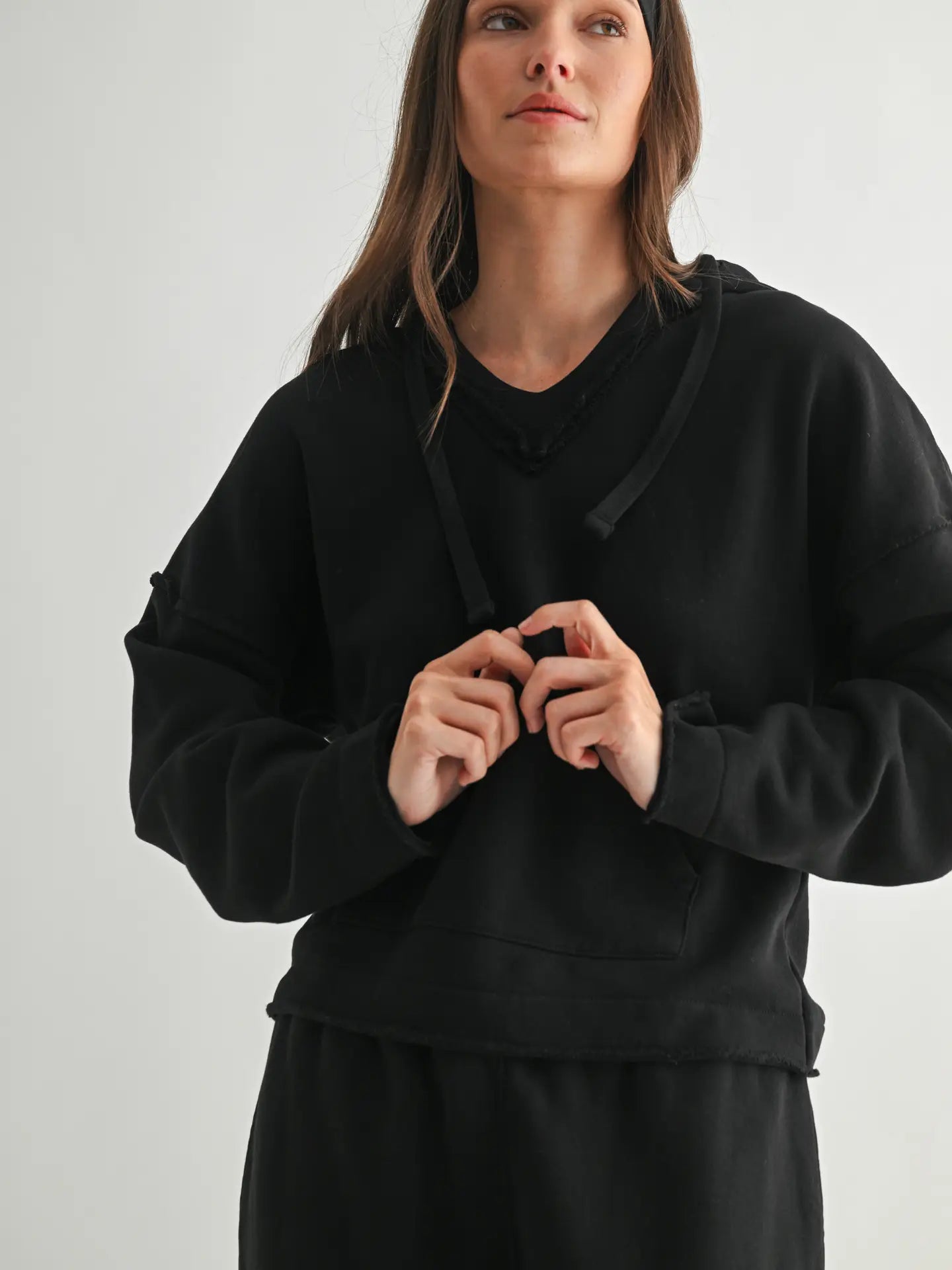 Malibu Air Cotton Hoodie, Black