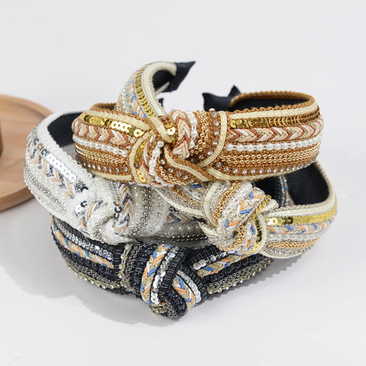 Rhinestone Knotted Headbands